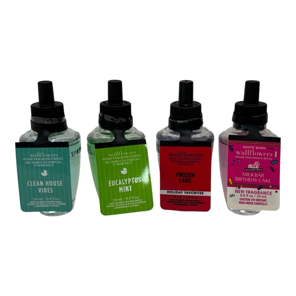 Bath & Body Works Wallflowers Clean Sweet Home 4-Pack Milk Bar Birthday Cake